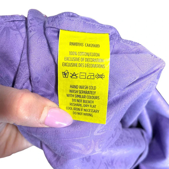 Robert Graham Purple Jacquard Textured Classic Fit Button Down Top‎ Size XL - Picture 10 of 11